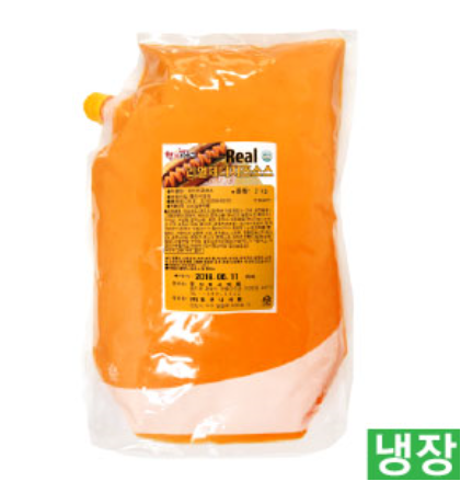 (한품)리얼체다치즈소스1kg -리얼핫도그재료